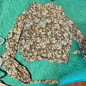 Free People Floral Blouse